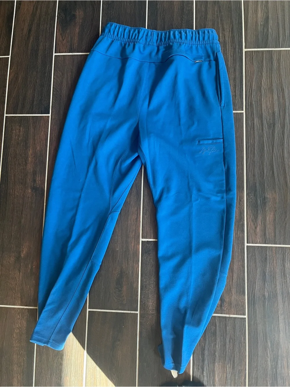 Jordan Royal Blue Athletic Joggers with Embroidered Jumpman
